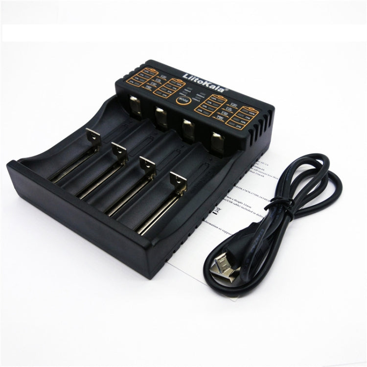 LiitoKala lii-402 4 In 1 Lithium Battery Charger for Li-ion IMR 18650, 18490, 18350, 17670, 17500, 16340(RCR123), 14500, 10440 - Consumer Electronics by buy2fix | Online Shopping UK | buy2fix