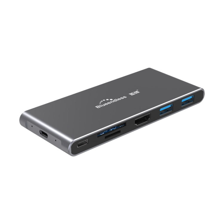 Blueendless 6 In 1 Multi-function Type-C / USB-C HUB Expansion Dock M.2 NGFF Solid State Drive - Computer & Networking by Blueendless | Online Shopping UK | buy2fix