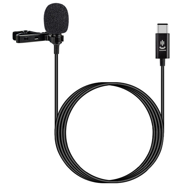 YICHUANG YC-LM10 USB-C / Type-C Intelligent Noise Reduction Condenser Lavalier Microphone, Cable Length: 1.5m - Consumer Electronics by YICHUANG | Online Shopping UK | buy2fix