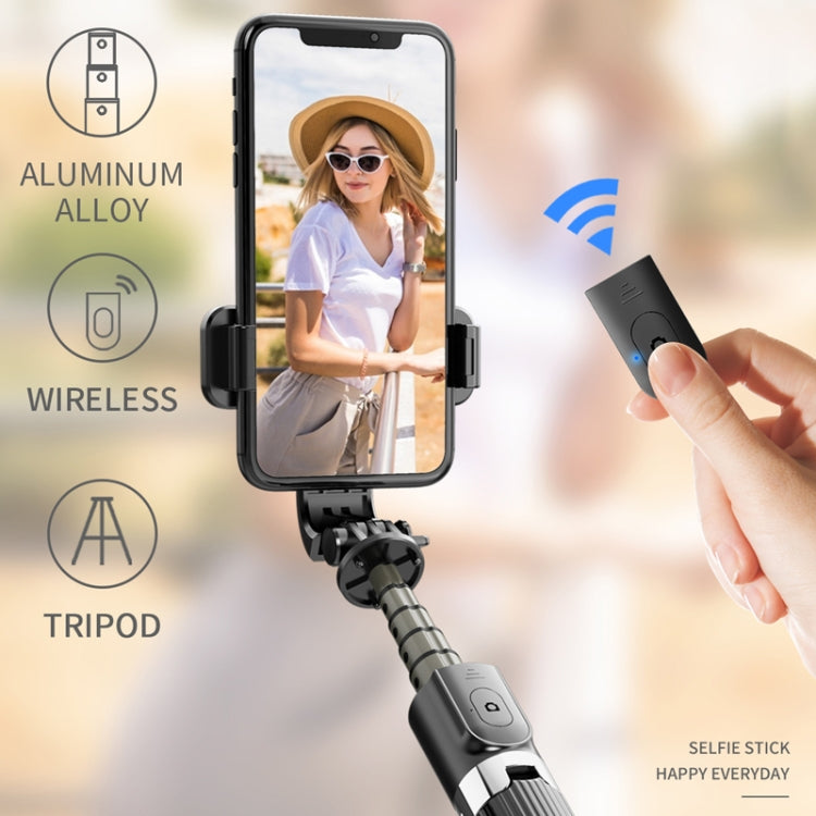 L03 Aluminum Alloy Foldable Bluetooth Tripod Selfie Stick (Black) - Consumer Electronics by buy2fix | Online Shopping UK | buy2fix