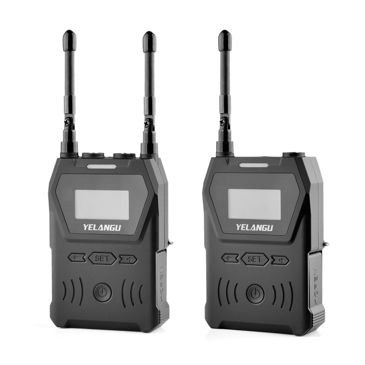 YELANGU YLG9929C MX4 Dual-Channel 100CH UHF Wireless Microphone System with Transmitter and Receiver for DSLR Cameras and Video Cameras(Black) - Consumer Electronics by YELANGU | Online Shopping UK | buy2fix