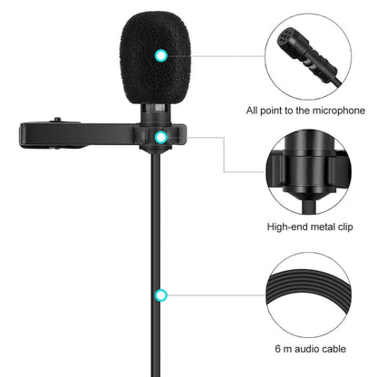 Yanmai R955S Professional Clip-on Lapel Mic Lavalier Omni-directional Condenser Microphone, For Live Broadcast, Show, KTV, etc - Consumer Electronics by Yanmai | Online Shopping UK | buy2fix