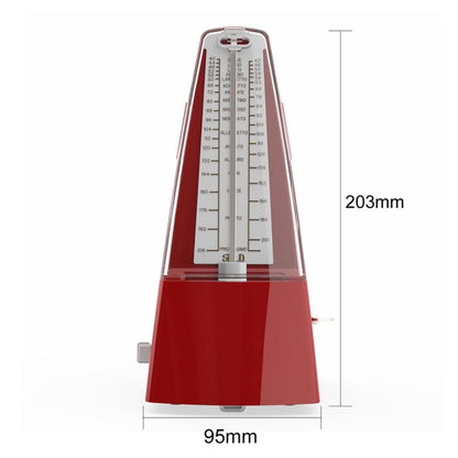 Piano Guitar Drum Violin Zither Universal Mechanical Metronome, Classic Version(Red) - Stringed Instruments by buy2fix | Online Shopping UK | buy2fix