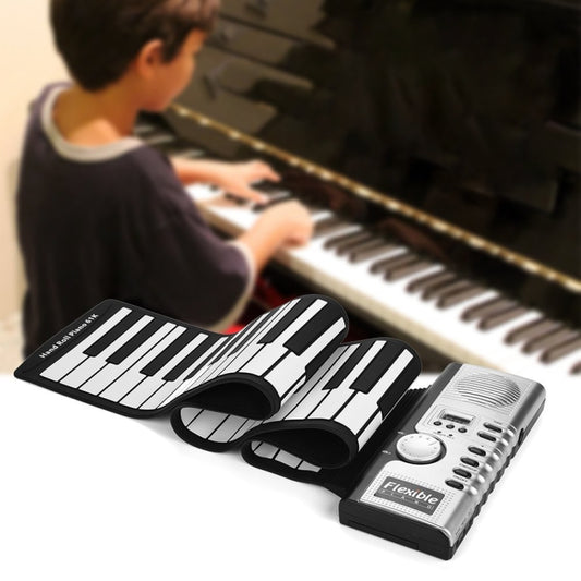 61 Keys Portable Flexible Roll Up Electronic Soft Keyboard Piano with Speakers - Keyboard Instruments by buy2fix | Online Shopping UK | buy2fix