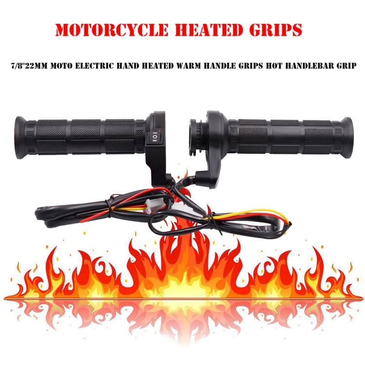 CS-203A1 Motorcycle Modified Electric Heating Hand Cover Heated Grip Handlebar, Upgrade Version - Grips by buy2fix | Online Shopping UK | buy2fix