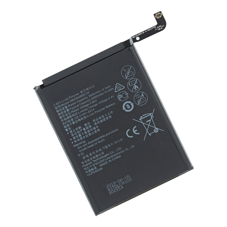 4000mAh HB436486ECW Li-Polymer Battery Replacement for Huawei Nova 5Z / Honor V20 / Honor 20 Pro - For Huawei by buy2fix | Online Shopping UK | buy2fix