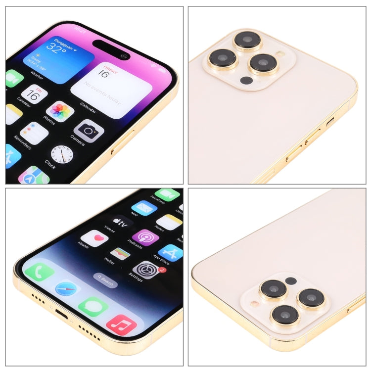 For iPhone 14 Pro Color Screen Non-Working Fake Dummy Display Model (Gold) - For iPhone & iPad by buy2fix | Online Shopping UK | buy2fix