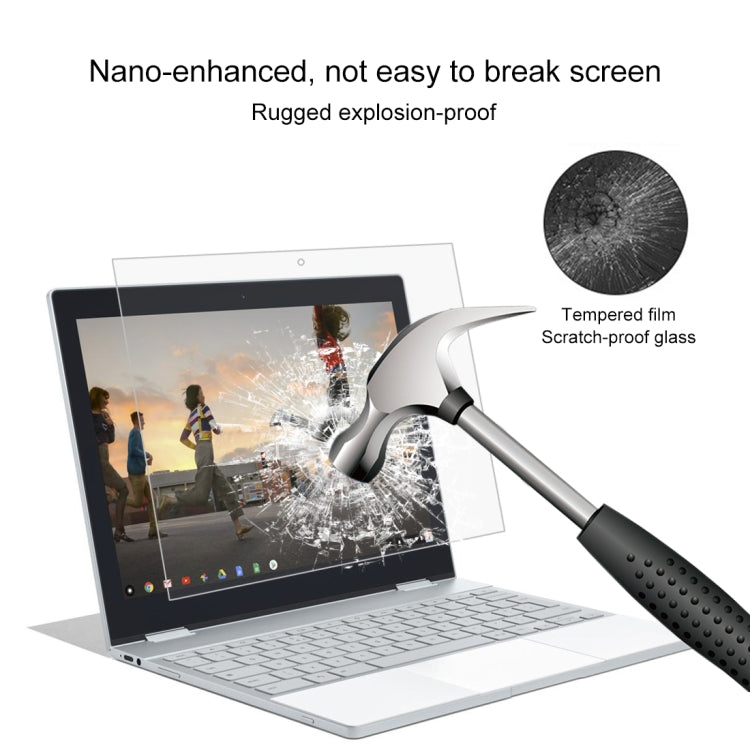 0.4mm 9H Surface Hardness Full Screen Tempered Glass Film for Google Pixelbook 12.3 inch -  by buy2fix | Online Shopping UK | buy2fix