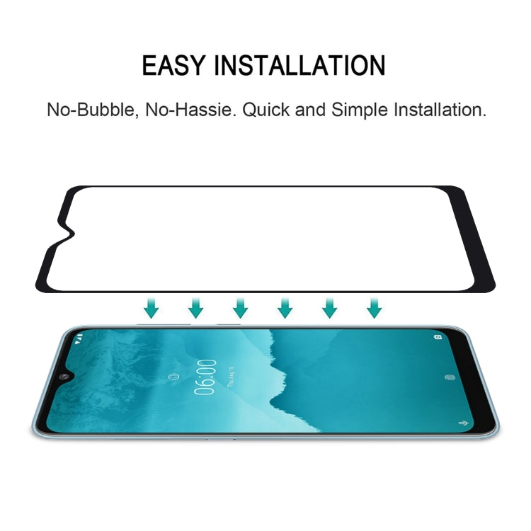 For Nokia 6.2 Full Glue Full Cover Screen Protector Tempered Glass film - Mobile Accessories by buy2fix | Online Shopping UK | buy2fix