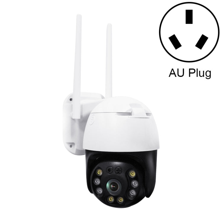 QX36 1080P 3.0MP 3.6mm Lens IP65 Waterproof PTZ 360 Degree Rotating WIFI Camera, Support Day and Night Full Color & Two-way Voice Intercom & Motion Humanoid Detection & Video Playback & 128GB TF Card, AU Plug - Security by buy2fix | Online Shopping UK | buy2fix