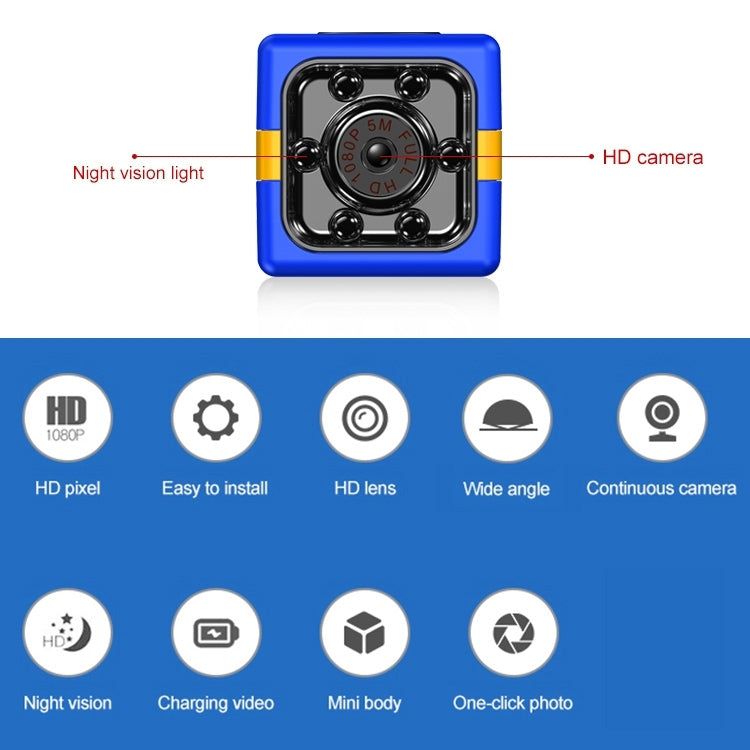 FX01 1080P Outdoor Sport HD Aerial DV Camera(Black) - Security by buy2fix | Online Shopping UK | buy2fix
