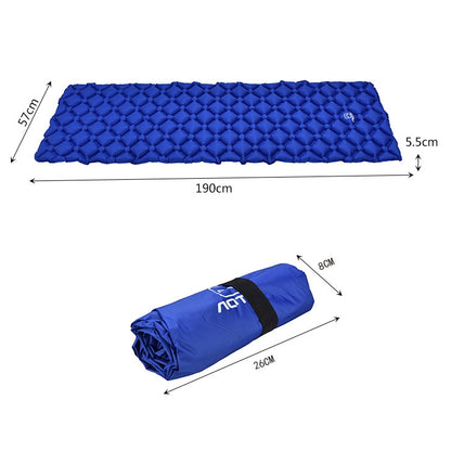 Aotu AT6241 Outdoor Camping Inflatable Cushion TPU Air Mattress, Size: 190x57x5.5cm(Blue) - Camping Mats by AOTU | Online Shopping UK | buy2fix