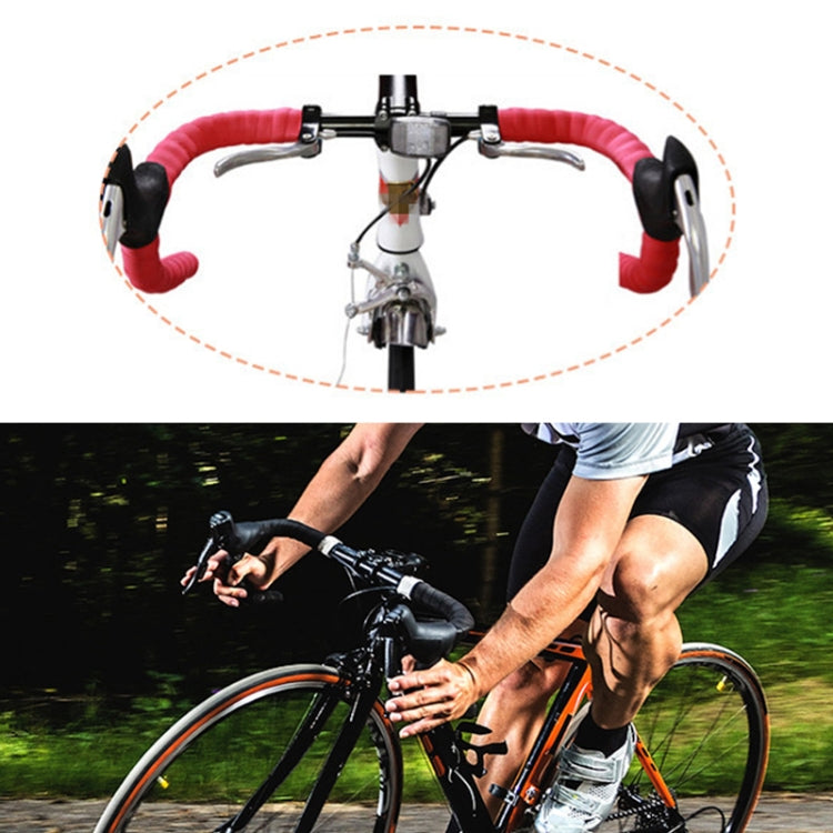 1 Pair TOSEEK  New Cycling Road Bike Sports Bicycle Cork Handlebar Tape Wrap + 2 Bar Plug(Green) - Outdoor & Sports by TOSEEK | Online Shopping UK | buy2fix