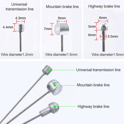 7 in 1 Mushroom Head PVC Brake Cable Tube Set for Road Bike (Red) - Outdoor & Sports by buy2fix | Online Shopping UK | buy2fix