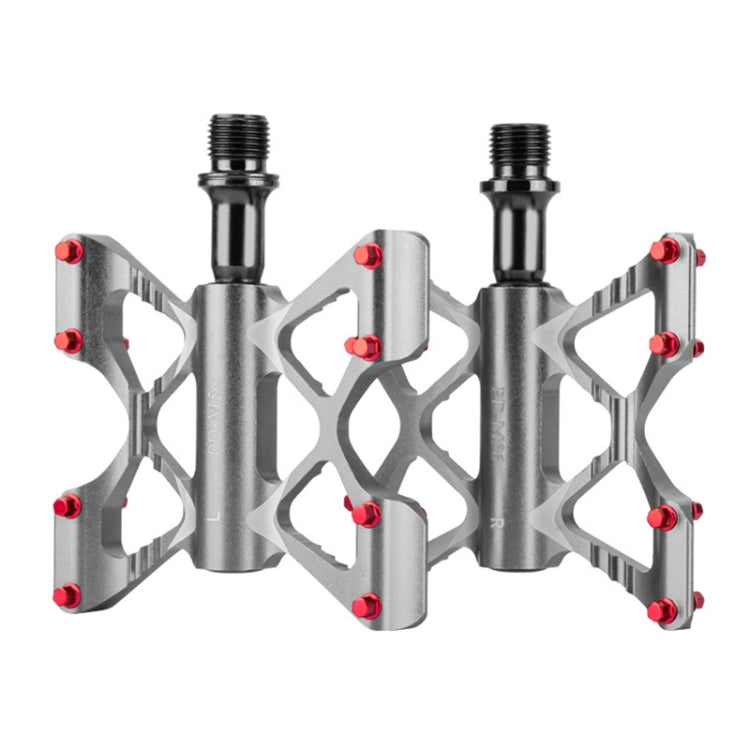 PROMEND PD-M56 1 Pair Mountain Bicycle Aluminum Alloy 3-Bearings Pedals (Grey) - Pedals by PROMEND | Online Shopping UK | buy2fix