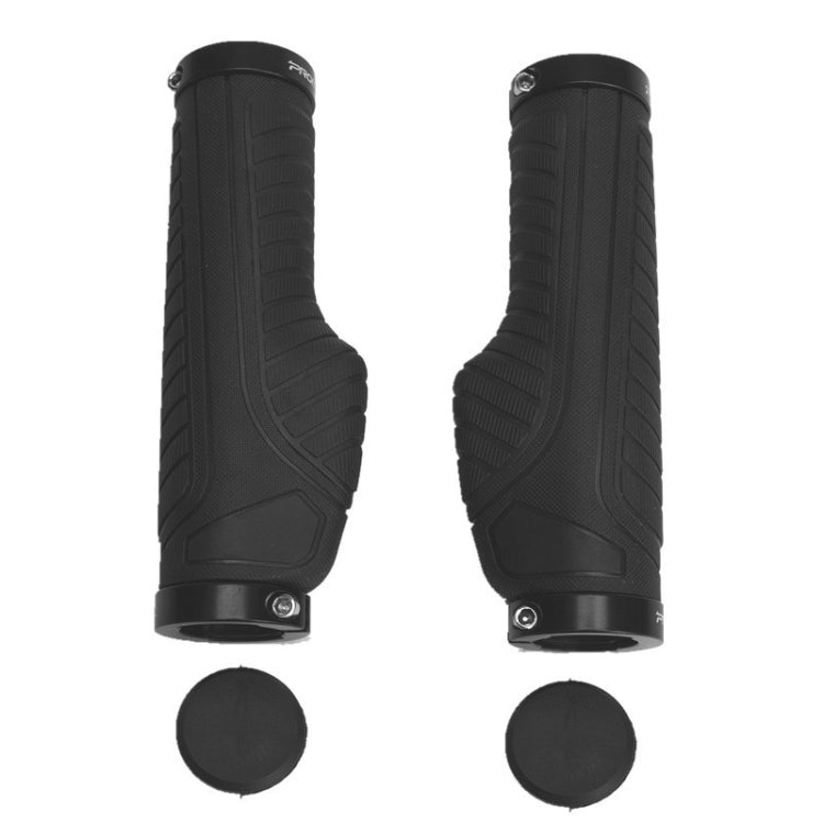 PROMEND GR-504 1 Pair TPR Ergonomic Ball Bicycle Grip Cover (Black Black) - Bicycle Grips by PROMEND | Online Shopping UK | buy2fix