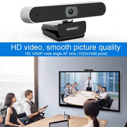 Aoni A30 Beauty FHD 1080P Smart IPTV WebCam Teleconference Teaching Live Broadcast Computer Camera with Microphone (Black) - HD Camera by buy2fix | Online Shopping UK | buy2fix