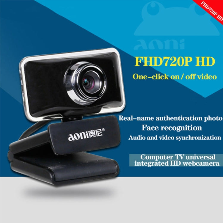aoni C11 720P 150-degree Wide-angle Manual Focus HD Computer Camera with Microphone - HD Camera by buy2fix | Online Shopping UK | buy2fix