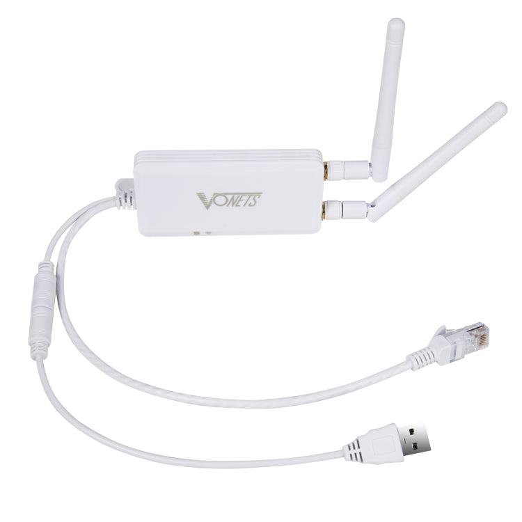 VONETS VAP11S 2.4G Mini Wireless Bridge 300Mbps WiFi Repeater with 2 Antennas - Network Hardware by VONETS | Online Shopping UK | buy2fix