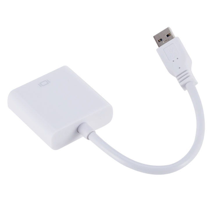 External Graphics Card Converter Cable USB3.0 to VGA, Resolution: 720P(White) - Converter by buy2fix | Online Shopping UK | buy2fix
