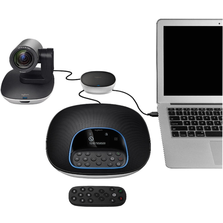 Logitech CC3500e HD 1080P Online Class Video Business Teleconference Camera, EU Plug - HD Camera by Logitech | Online Shopping UK | buy2fix