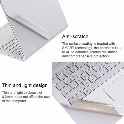 4 in 1 Notebook Shell Protective Film Sticker Set for Microsoft Surface Book 2 15 inch(Grey) - Computer & Networking by buy2fix | Online Shopping UK | buy2fix