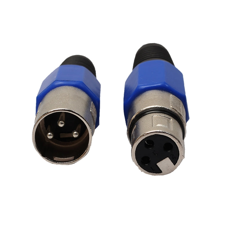 10 Pairs Metal Female Male XLR 3 Pin Jack Socket Plug Audio Connector - Consumer Electronics by buy2fix | Online Shopping UK | buy2fix