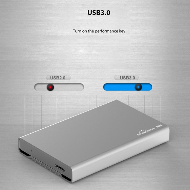 Blueendless U23Q SATA 2.5 inch Micro B Interface HDD Enclosure with Micro B to USB Cable, Support Thickness: 12.5mm or less - HDD Enclosure by buy2fix | Online Shopping UK | buy2fix