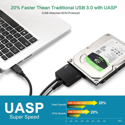 Professional SATA to USB 3.0 Cable Adapter 2.5 / 3.5 inch SSD Hard Drive Expanding Connector - Computer & Networking by buy2fix | Online Shopping UK | buy2fix
