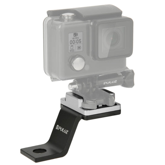 PULUZ Fixed Metal Motorcycle Holder Mount for GoPro Hero11 Black / HERO10 Black /9 Black /8 Black /7 /6 /5 /5 Session /4 Session /4 /3+ /3 /2 /1, DJI Osmo Action and Other Action Cameras(Silver) - DJI & GoPro Accessories by PULUZ | Online Shopping UK | buy2fix