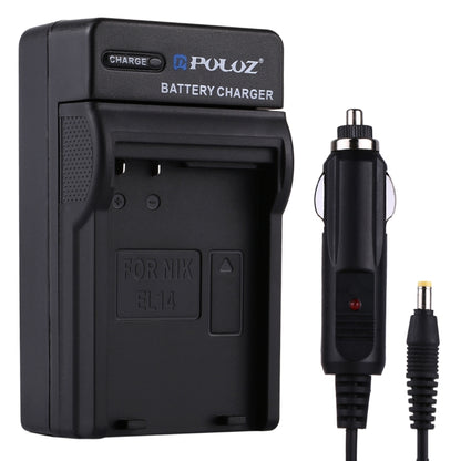 PULUZ Digital Camera Battery Car Charger for Nikon EN-EL14 Battery - Battery Car Charger by PULUZ | Online Shopping UK | buy2fix