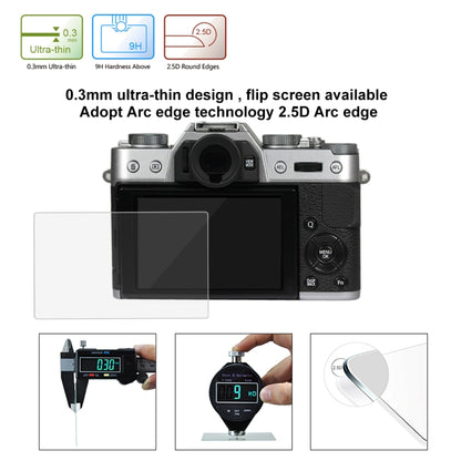 PULUZ 2.5D 9H Tempered Glass Film for Fujifilm X-T10, Compatible with Fujifilm X-A1 / X-A2 / X-M1 / X30 / X-T20 / X-E3, Nikon S2, Casio ZS240 / ZS210 / ZS190 - Camera Accessories by PULUZ | Online Shopping UK | buy2fix