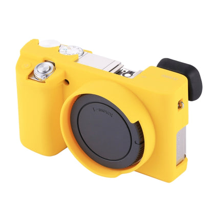 PULUZ Soft Silicone Protective Case for Sony ILCE-6000 / A6000(Yellow) - Camera Accessories by PULUZ | Online Shopping UK | buy2fix