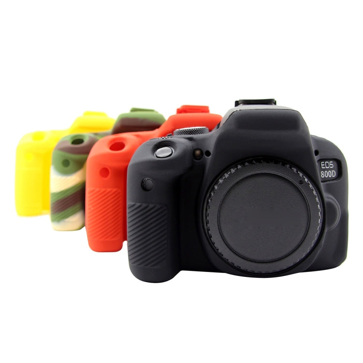 PULUZ Soft Silicone Protective Case for Canon EOS 800D(Camouflage) - Protective Case by PULUZ | Online Shopping UK | buy2fix