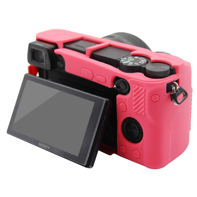 PULUZ Soft Silicone Protective Case for Sony ILCE-6300 / A6400(Rose Red) - Protective Case by PULUZ | Online Shopping UK | buy2fix