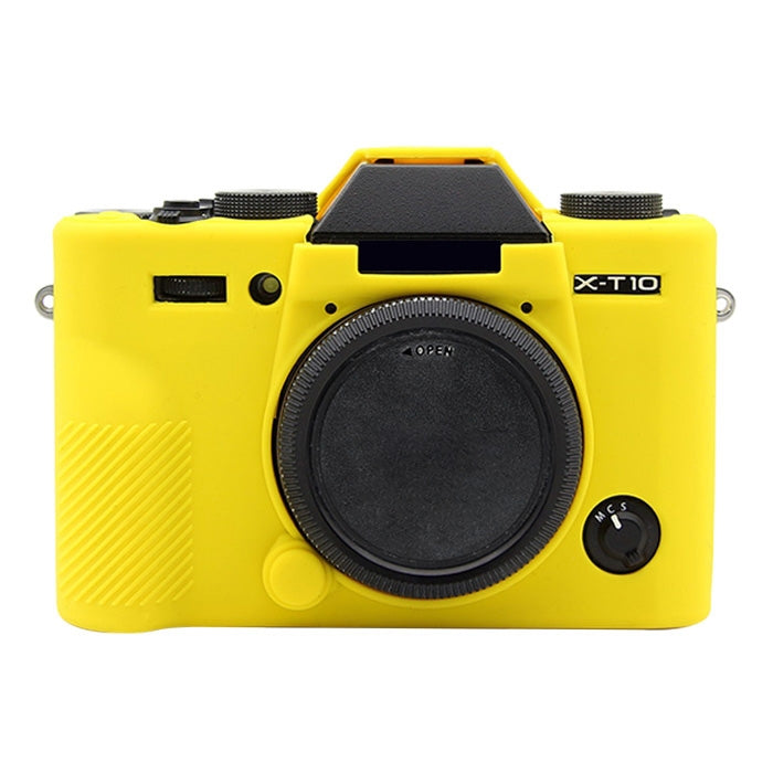 PULUZ Soft Silicone Protective Case for FUJIFILM X-T20(Yellow) - Camera Accessories by PULUZ | Online Shopping UK | buy2fix