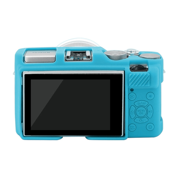 PULUZ Soft Silicone Protective Case for FUJIFILM X-A3 / X-A10(Blue) - Camera Accessories by PULUZ | Online Shopping UK | buy2fix