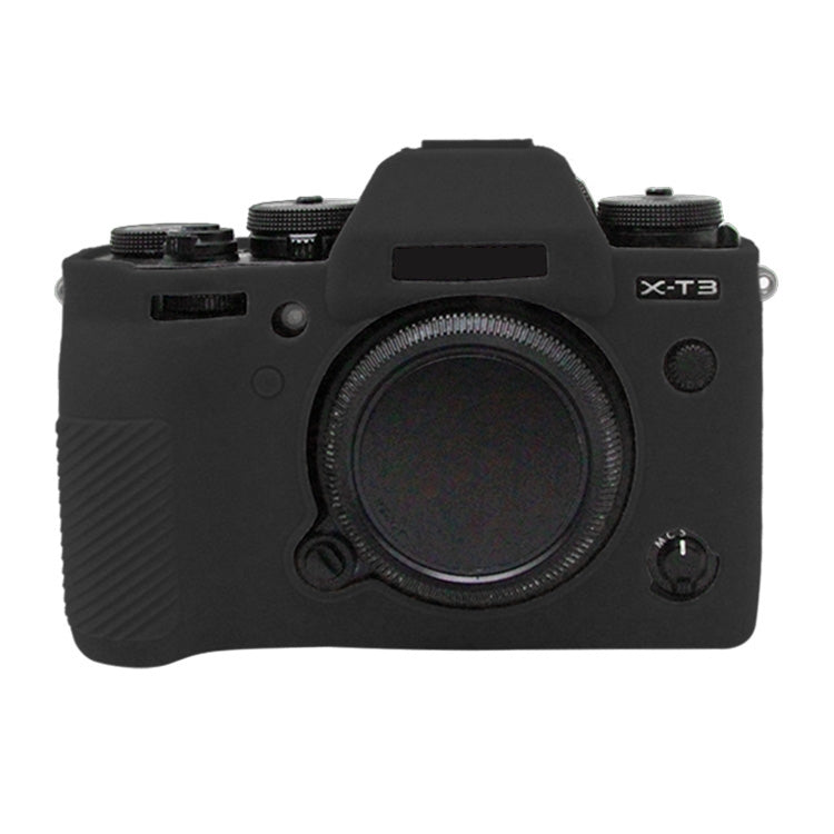 PULUZ Soft Silicone Protective Case for FUJIFILM XT3(Black) - Camera Accessories by PULUZ | Online Shopping UK | buy2fix