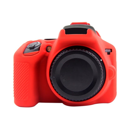 PULUZ Soft Silicone Protective Case for Nikon D3500(Red) - Protective Case by PULUZ | Online Shopping UK | buy2fix