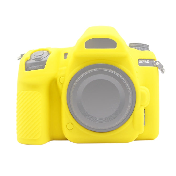 PULUZ Soft Silicone Protective Case for Nikon D780(Yellow) - Protective Case by PULUZ | Online Shopping UK | buy2fix