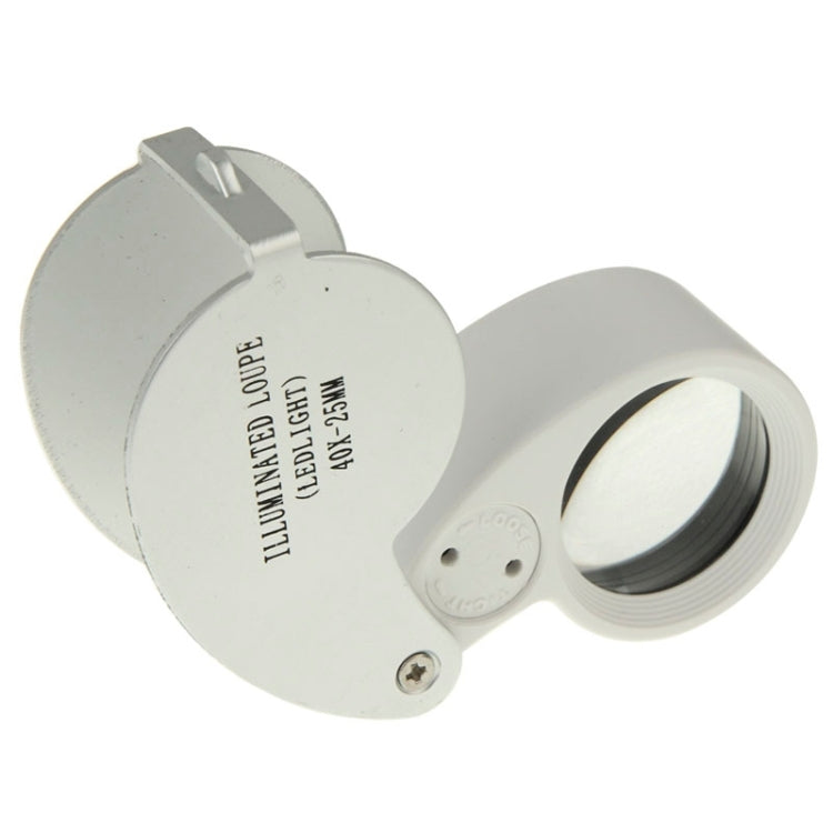 40X-25MM LED Illuminated Loupe / Jewelry Magnifier - Consumer Electronics by buy2fix | Online Shopping UK | buy2fix