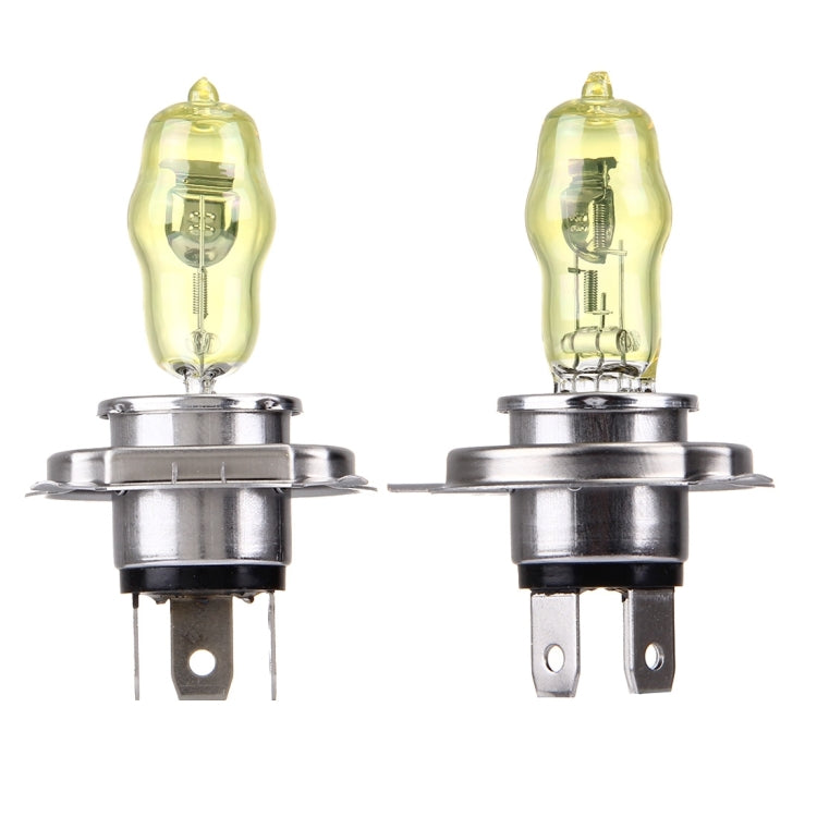 H4 Xenon Pure Yellow Bulbs, 12V 100/90W - In Car by buy2fix | Online Shopping UK | buy2fix