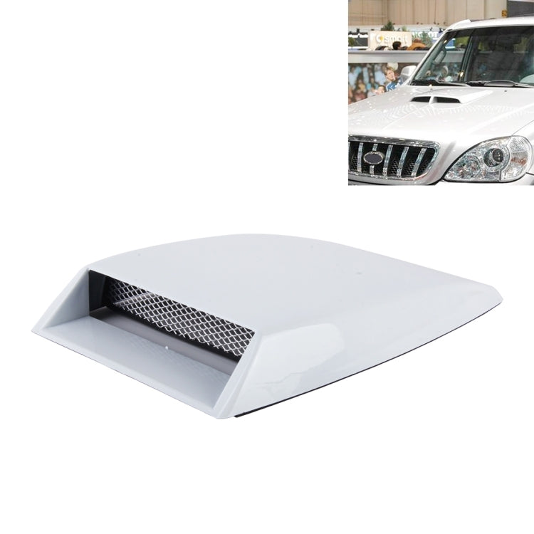 Car Turbo Style Air Intake Bonnet Scoop for Car Decoration(White) - Decorative Sticker by buy2fix | Online Shopping UK | buy2fix