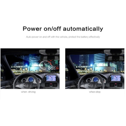 X6 3.5 inch Car OBDII / EUOBD HUD Vehicle-mounted Head Up Display Security System, Support Speed & Water Temperature & Speed Alarm & Fuel Consumption & Battery Voltage, etc. - Head Up Display System by buy2fix | Online Shopping UK | buy2fix