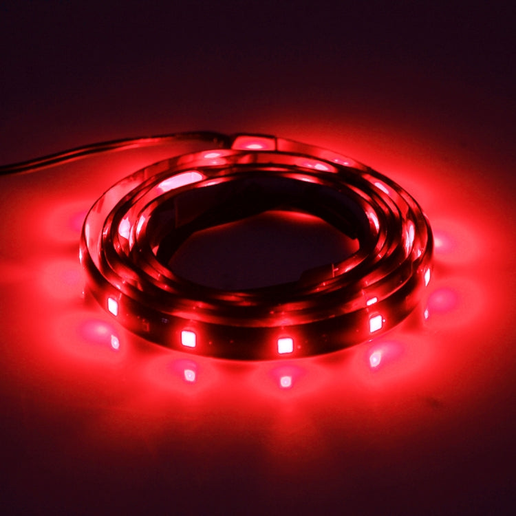 10 PCS 60cm 30 LED Waterproof Flexible Car Strip Light, DC 12V(Red Light) - In Car by buy2fix | Online Shopping UK | buy2fix