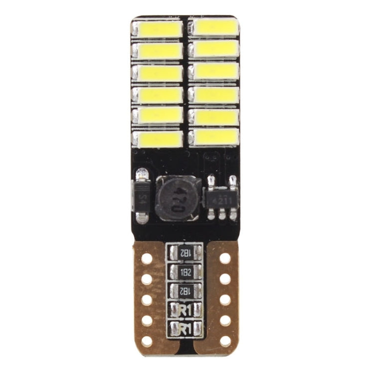 2 PCS T10 4.8W 720LM White Light 24 SMD 4014 LED Error-Free Canbus Car Clearance Lights Lamp, DC 12V - In Car by buy2fix | Online Shopping UK | buy2fix