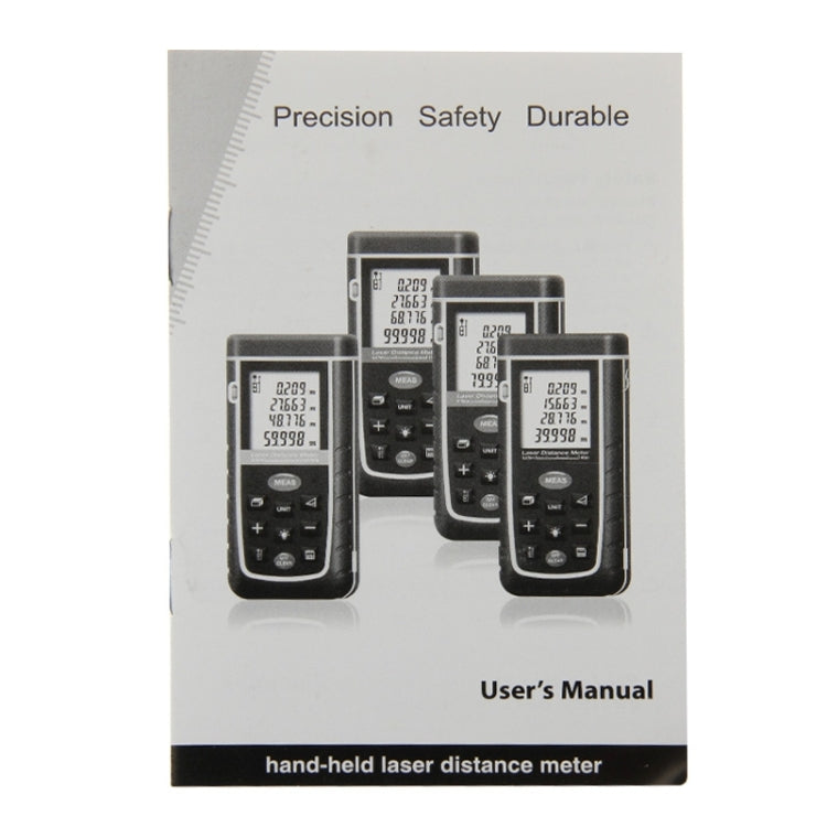 RZ-A80 1.9 inch LCD 80m Hand-held Laser Distance Meter with Level Bubble - Consumer Electronics by buy2fix | Online Shopping UK | buy2fix