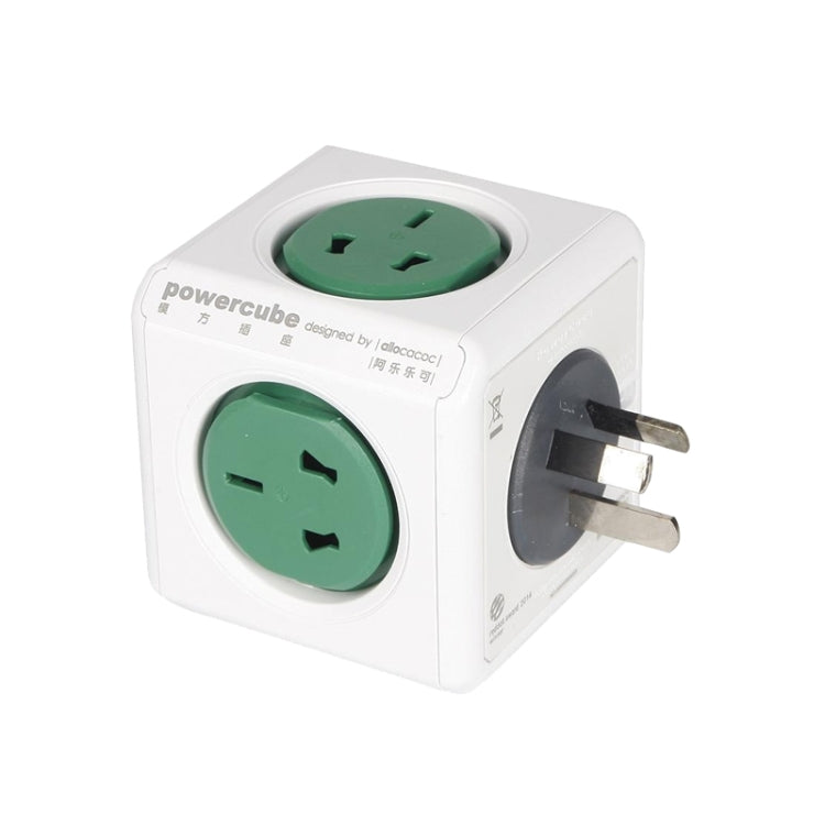 PowerCube 10A Universal Wall Adapter Power Socket with 5 US / AU Sockets for Home Office, AU Plug, Random Color Delivery - Extension Socket by buy2fix | Online Shopping UK | buy2fix