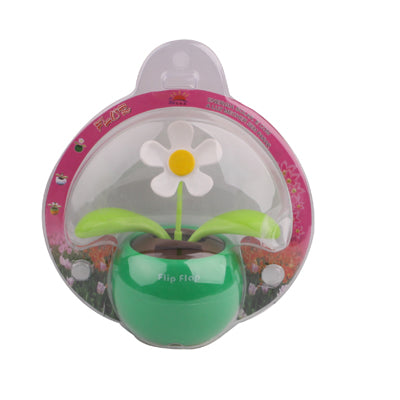 Solar Flip Flap Flower, Random Flower Color Delivery(Green) - Ornaments by buy2fix | Online Shopping UK | buy2fix