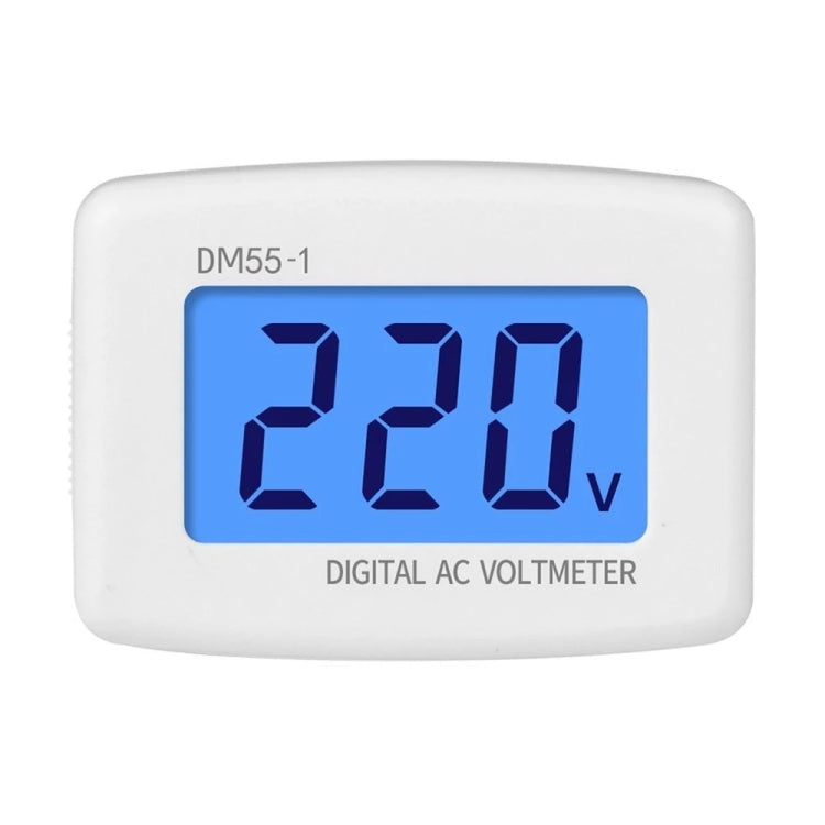 DM55-1 LCD AC Digital Voltage Meter Voltmeter, Measure Range: 110V-300V, EU Plug - Consumer Electronics by buy2fix | Online Shopping UK | buy2fix